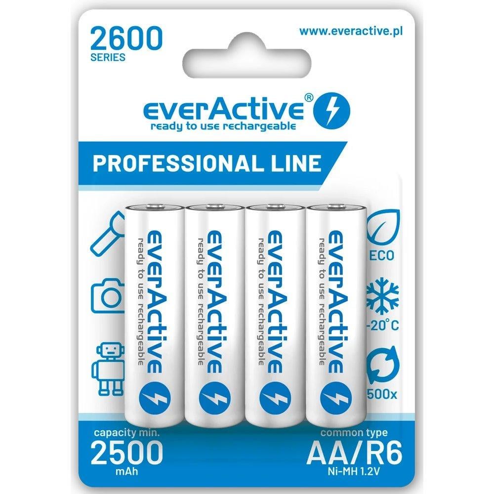 Акумулятор EverActive AA/R6 1,2V Ni-MH 2600 мАh 4 шт. (14277956)