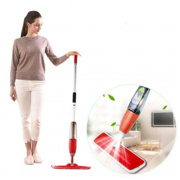 Швабра з розпилювачем Healthy Spray Mop та ємністю для води 600 мл Червоний (MHF-900R) - фото 3