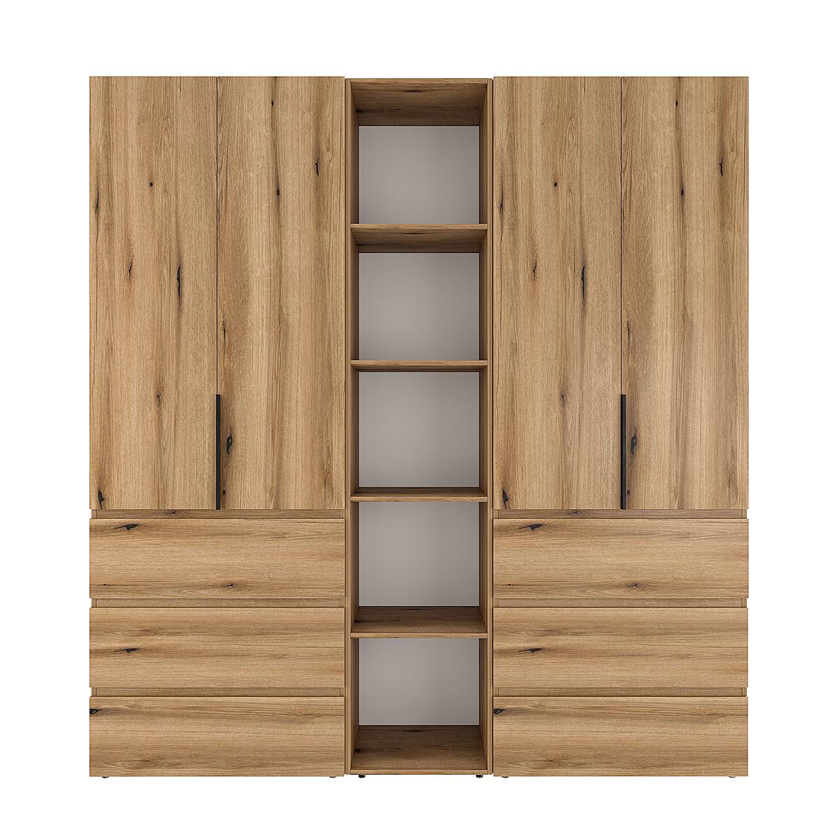 Шафа розпашна комбінована ART IN HEAD №6 Light 2000x500x2200 мм Дуб Евок прибережний (GALTK0610000000) - фото 1