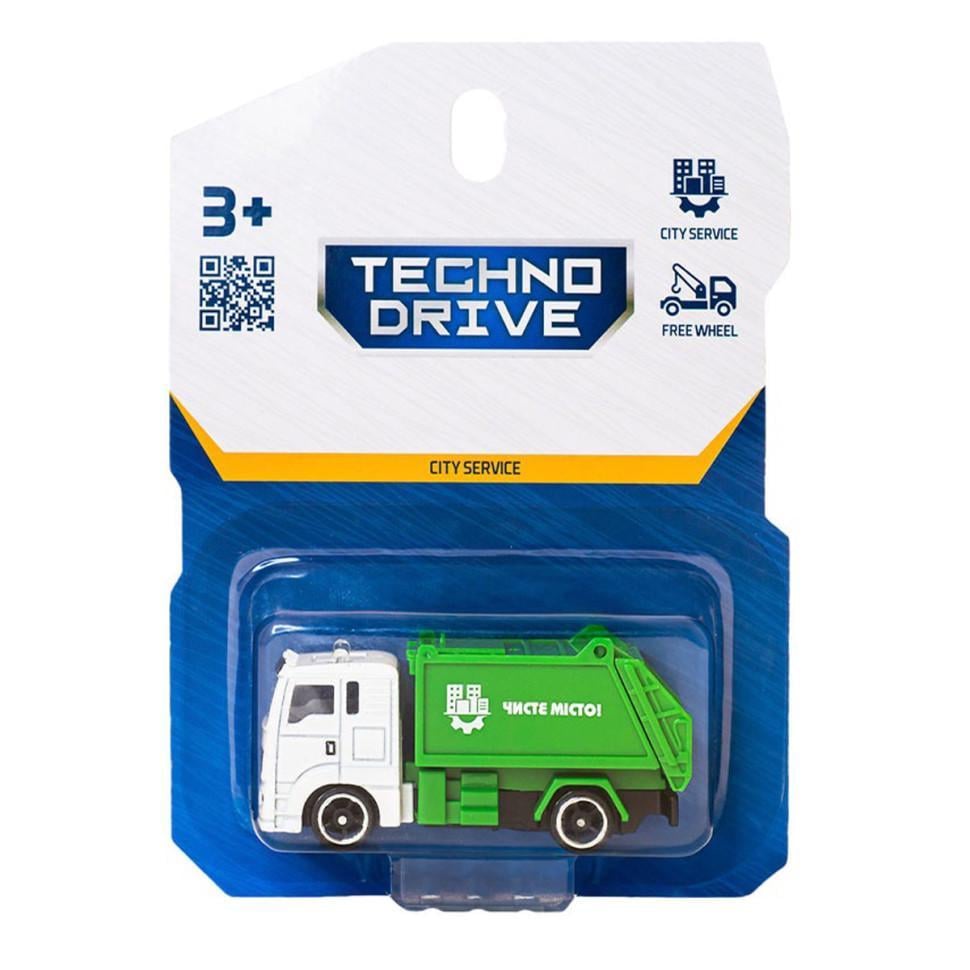 Игрушечная машинка TechnoDrive 250421CG-2 Мусоровоз 1:64 (2990426267)