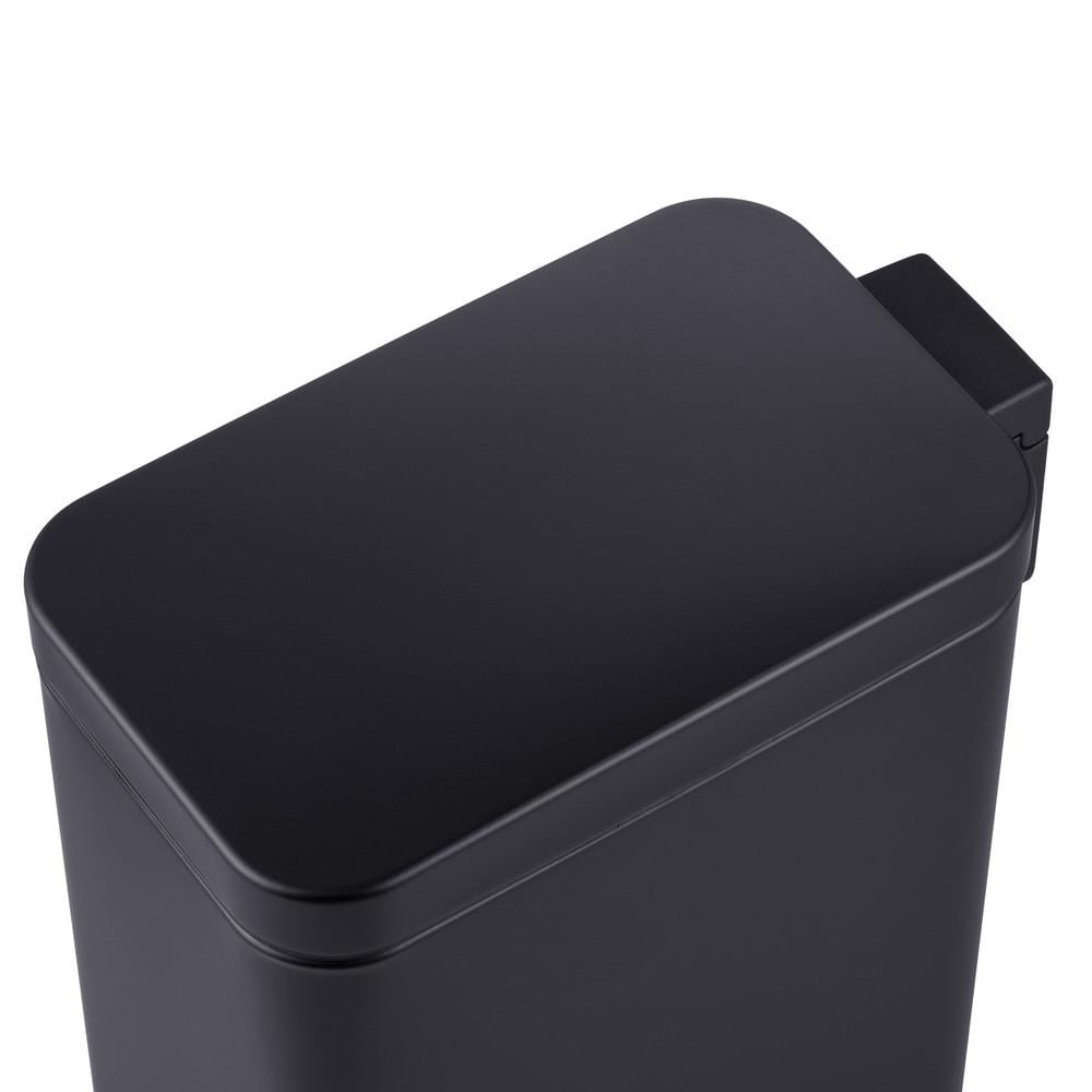 Відро для сміття з плавним закриттям MIXXUS Premium Quadro-TC0105 прямокутне 5 л Black (MI7061) - фото 2