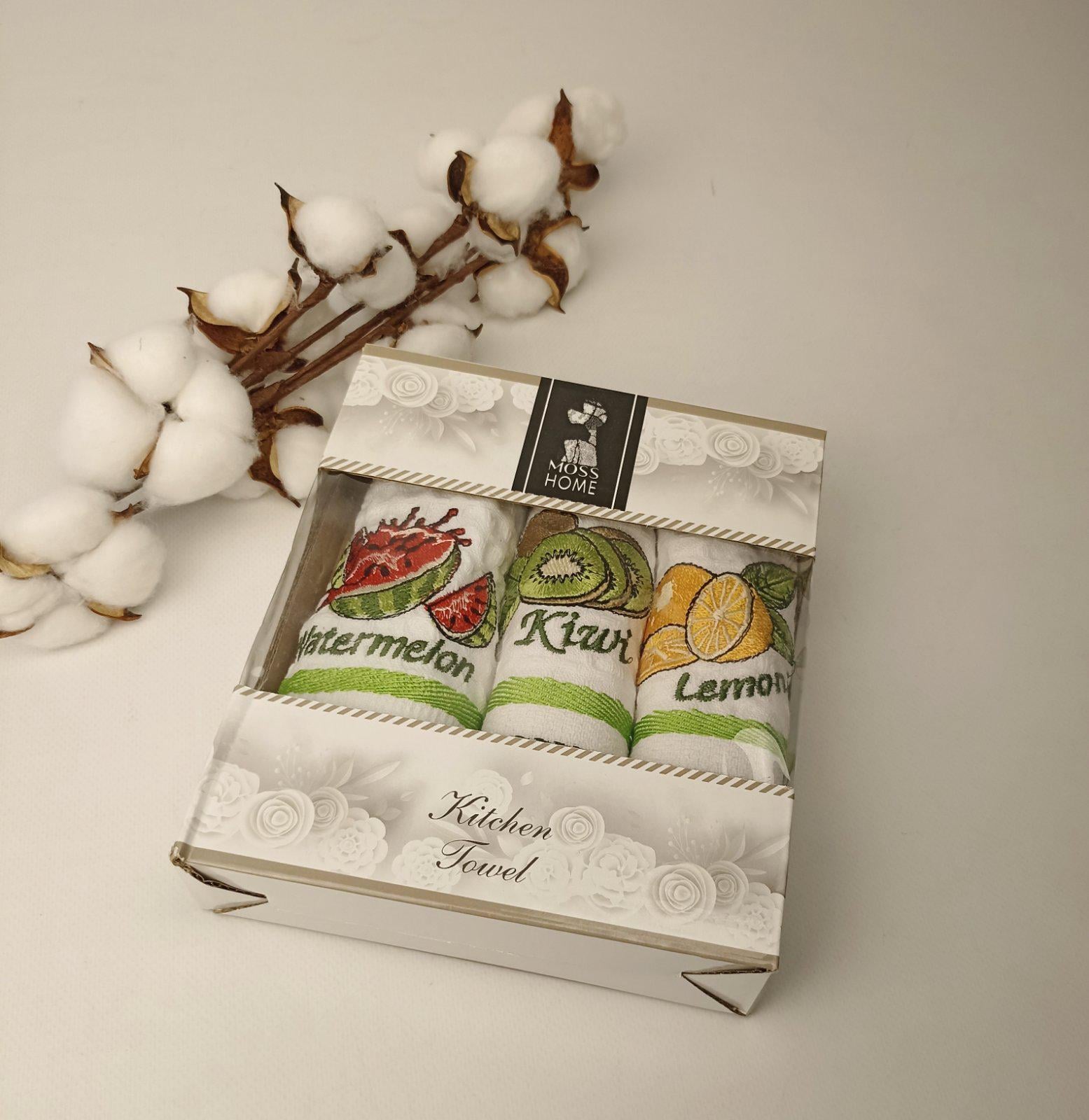 Набор вафельных полотенец Nilteks Fruit 1 3 шт. (CN37636)