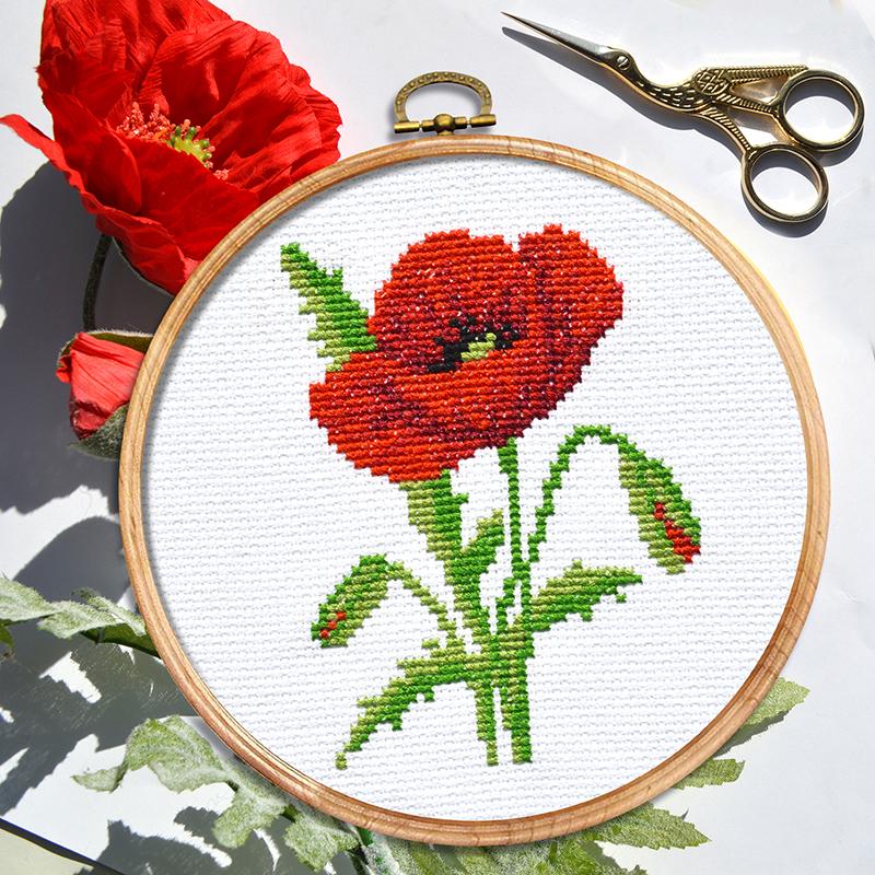 Набор для вышивки крестом Мак (969)