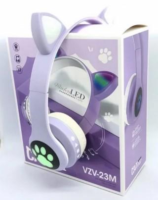 Наушники STN-28 с кошачьими ушками с Bluetooth гарнитурой и LED подсветкой Фиолетовый - фото 9 Наушники STN-28 с кошачьими ушками с Bluetooth гарнитурой и LED подсветкой Фиолетовый - фото 9