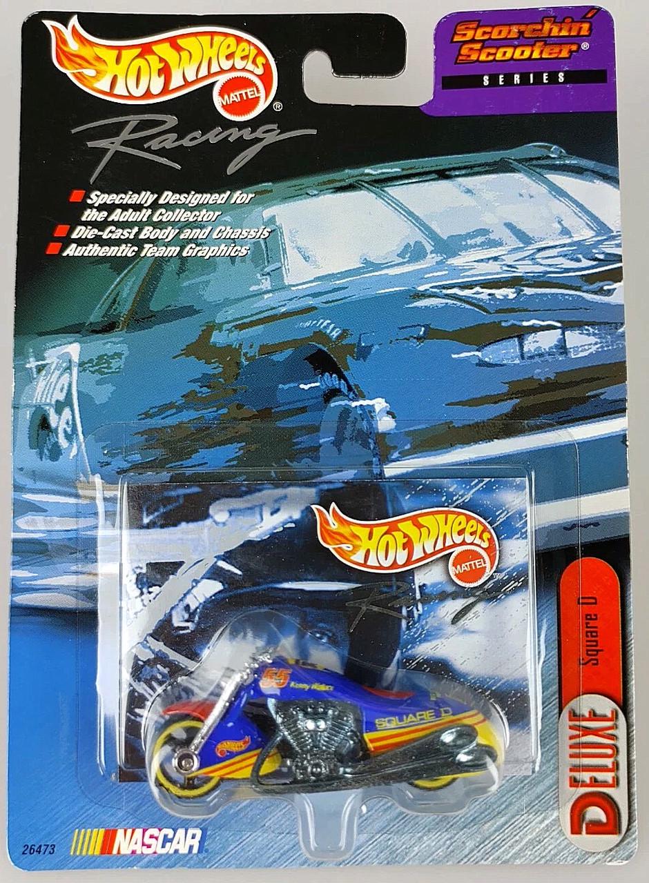 Игрушечный мотоцикл Hot Wheels Scorchin Scooter №55 Square D 2000 Pro Racing Deluxe NASCAR (26473)