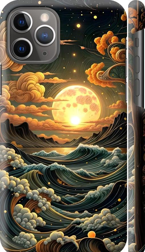 Чехол на iPhone 11 Pro Арт волны (6332m-1788-42517)