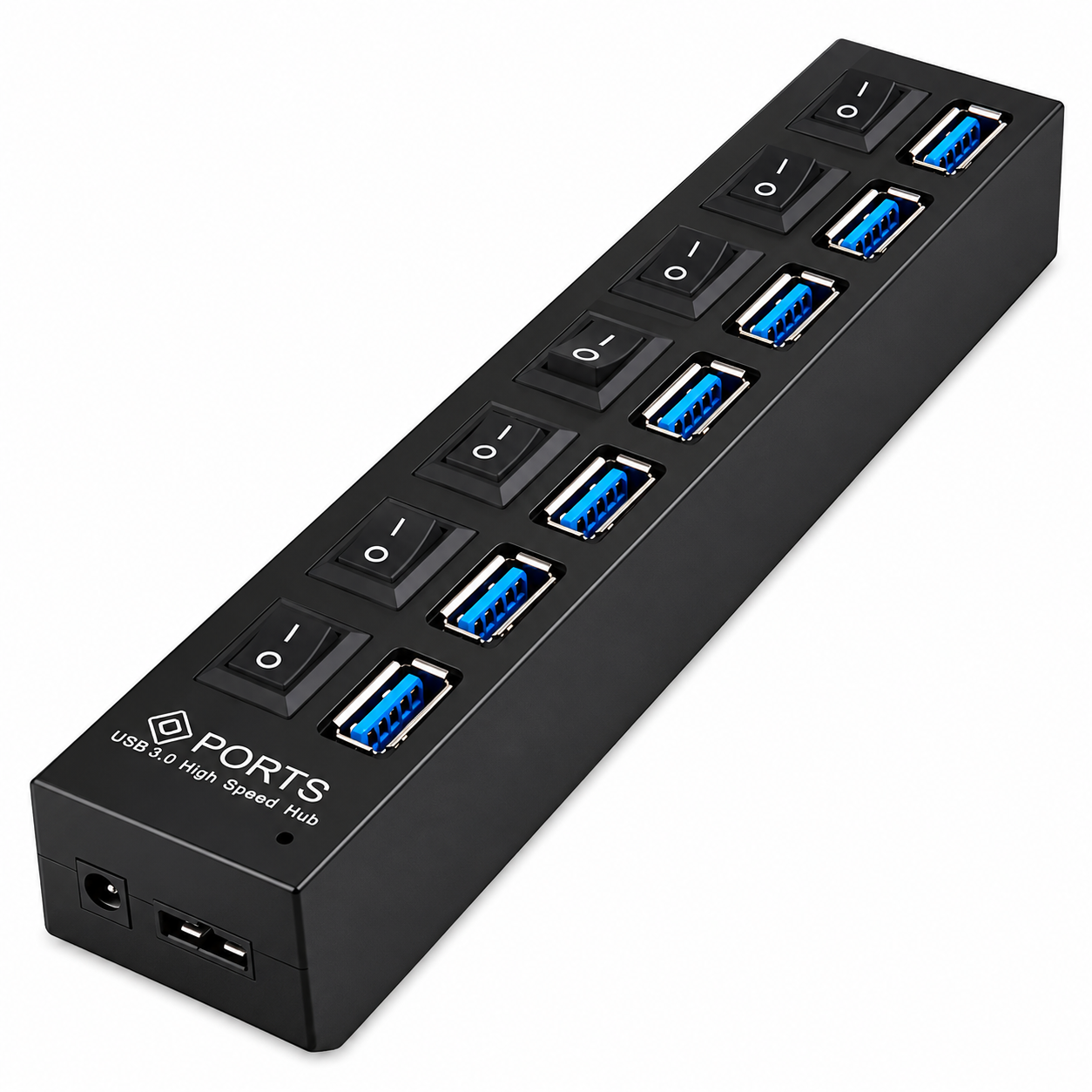 USB-хаб 3.0 на 7 портов с кнопками и блоком питания (1015-815-00)