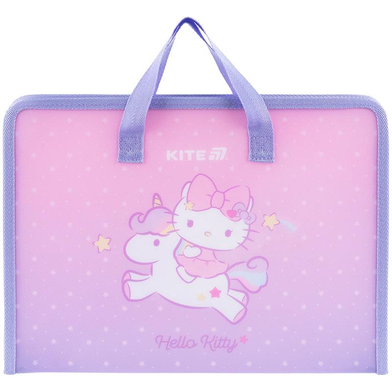 Папка-портфель на молнии KITE Hello Kitty A4 (HK25-202-1)