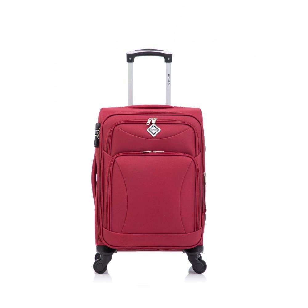 Чемодан Bonro Tourist маленький на 4 колесах Вишневый (10132002) - фото 2 Чемодан Bonro Tourist маленький на 4 колесах Вишневый (10132002) - фото 2