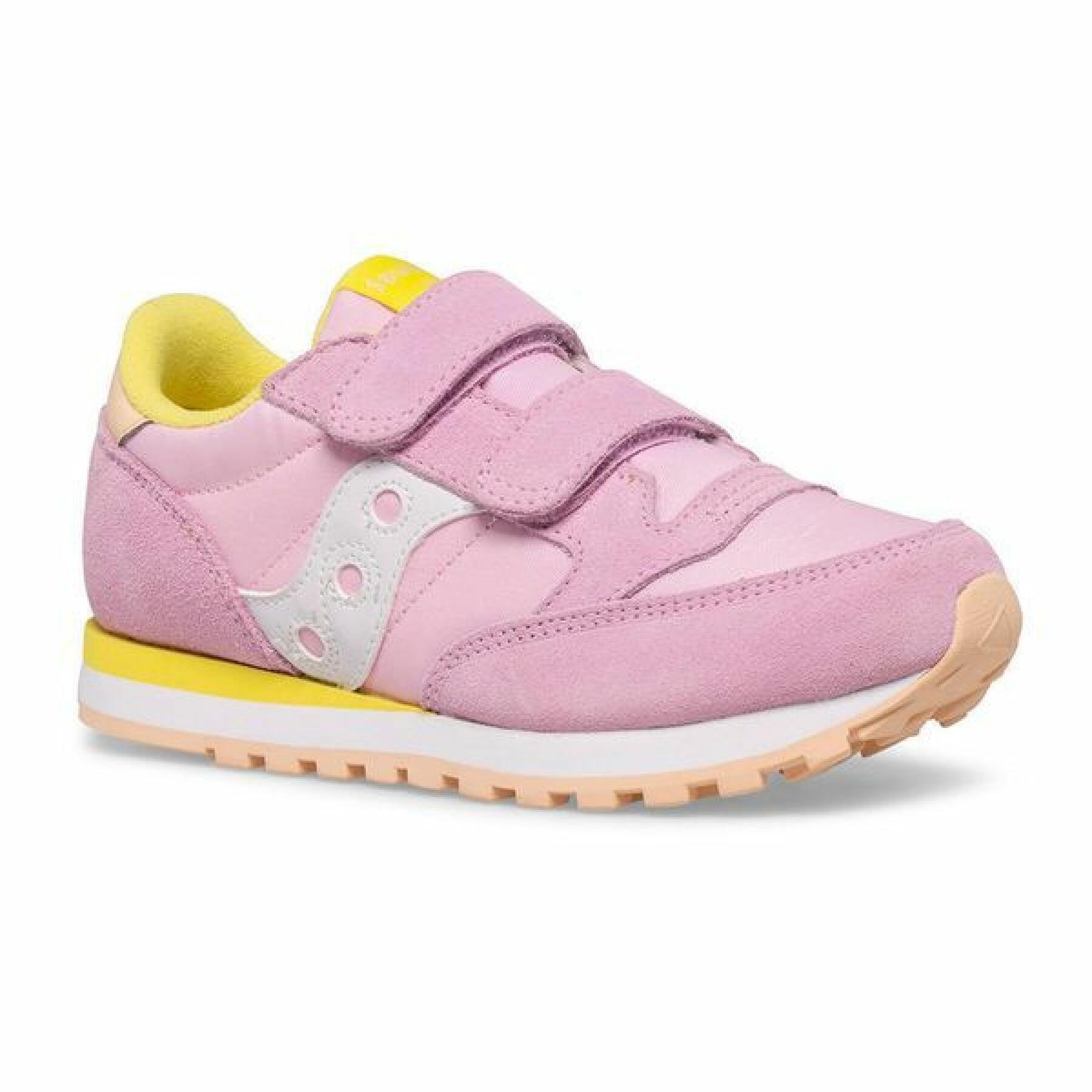 Кроссовки женские Saucony Jazz Double р. 37,5/5,5 24,7 см Pink Yellow/Peach Pink/Yellow Peach (12494597)