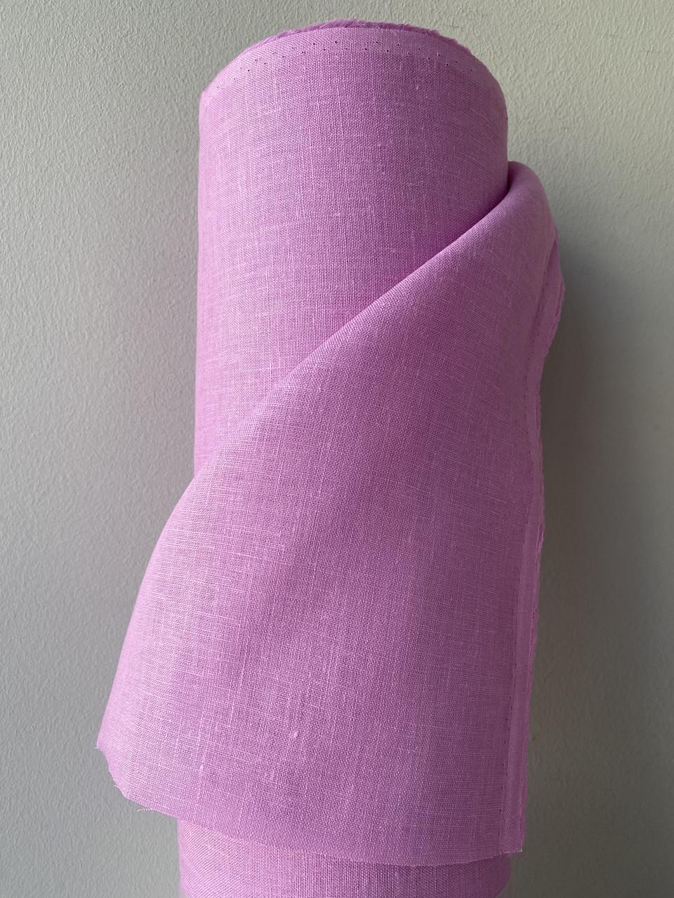 Тканина LINEN PLUS 100% льон 150 см 520 Рожевий