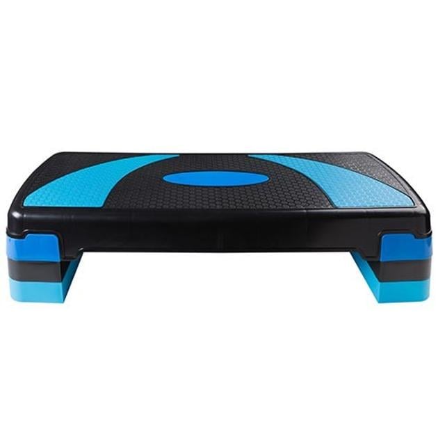 Степплатформа для фитнеса и аэробики 79х28х10/15/20 см Синий (84088-blue ws)