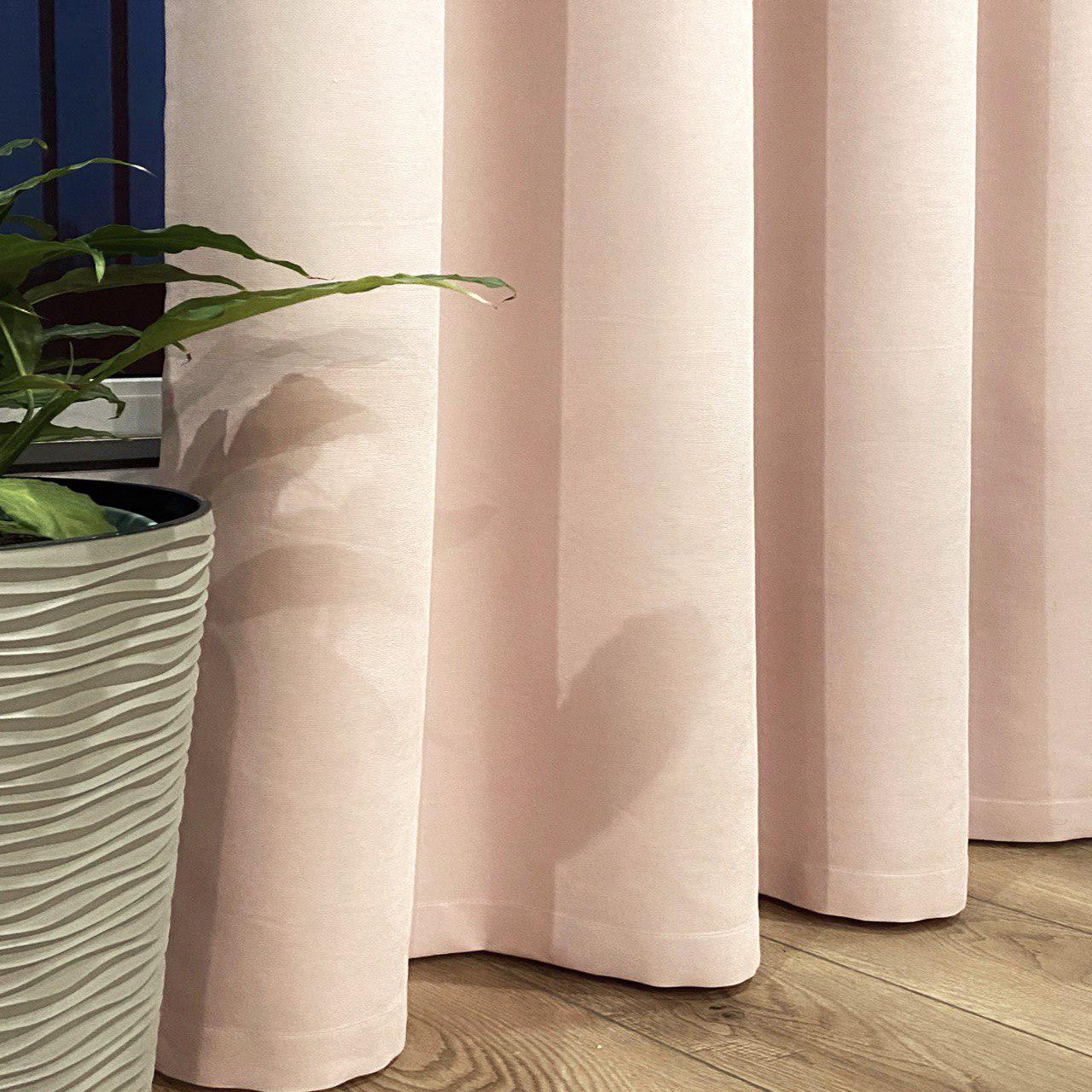 Штора на черных люверсах 140х250 см микровелюр 1 шт. Розово-персиковый (5801528-MT1/140-BL) - фото 5 Штора на черных люверсах 140х250 см микровелюр 1 шт. Розово-персиковый (5801528-MT1/140-BL) - фото 5