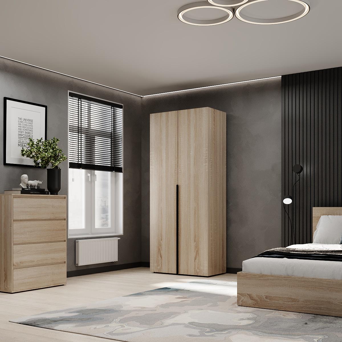 Шкаф распашной комбинированный ART IN HEAD №13 Light 800x500x2200 мм Дуб Сонома светлый (GALTK01313000000) - фото 2 Шкаф распашной комбинированный ART IN HEAD №13 Light 800x500x2200 мм Дуб Сонома светлый (GALTK01313000000) - фото 2