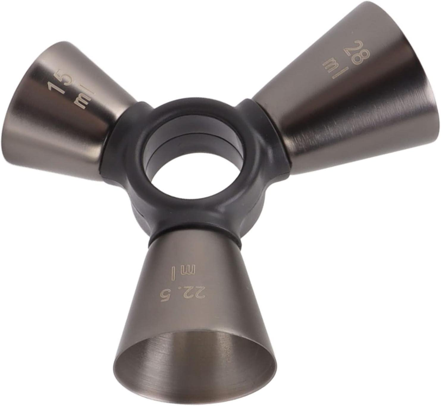 Джиггер коктейльный Olin&Olin треугольник с несколькими измерениями 1 1/2 3/4 oz Черный - фото 3