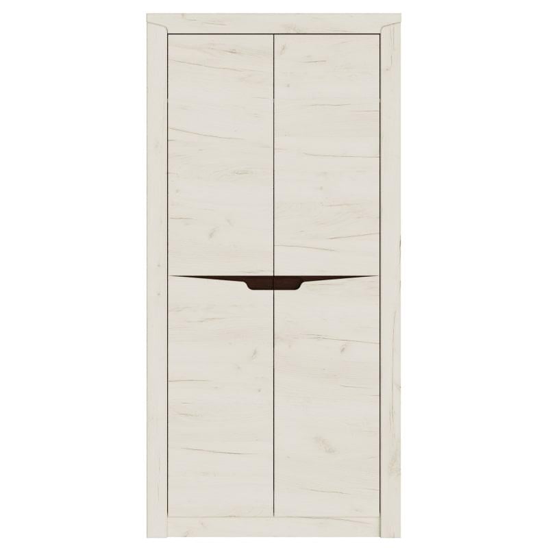 Шкаф Эверест Либерти 100х50х207 см Дуб крафт белый/Венге темный (2368987)