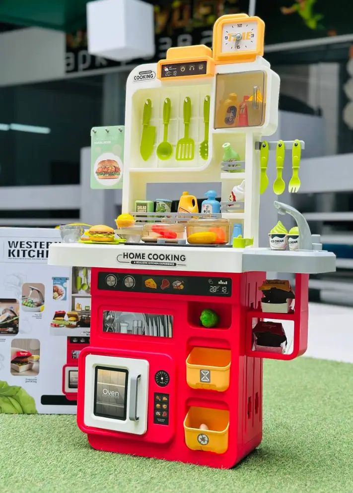 Дитяча кухня Limo Toy 918 А-В з водою/парою/світлом/звуком 65 предметів Червоний (2656489042) - фото 3 Дитяча кухня Limo Toy 918 А-В з водою/парою/світлом/звуком 65 предметів Червоний (2656489042) - фото 3