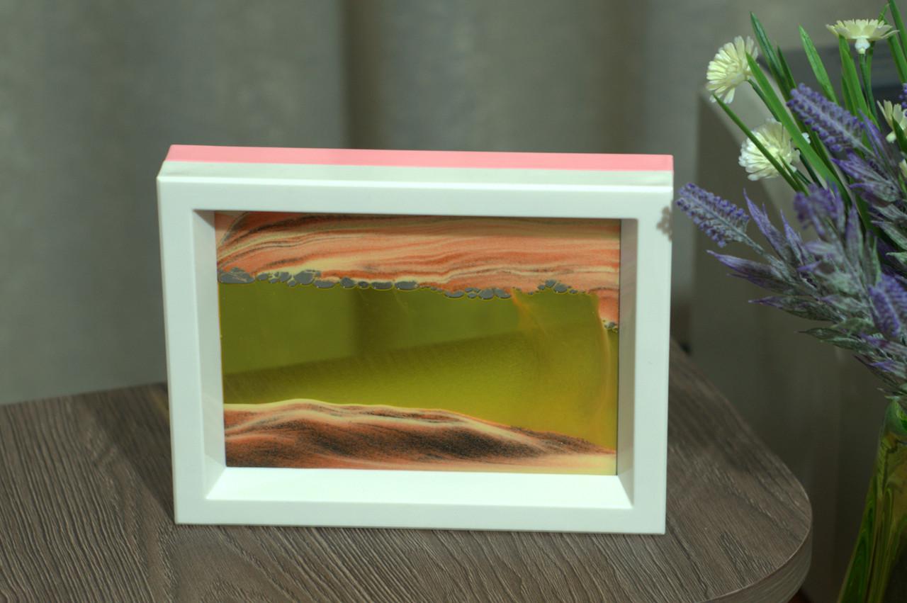 3D-картина антистрес Moving Sandscapes Піщаний краєвид з фоном 18,5х14,3 см Помаранчевий/Жовтий