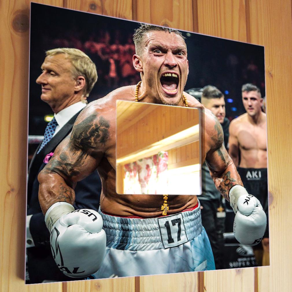 Зеркало Боксер Александр Усик 260х260 мм (M04530)