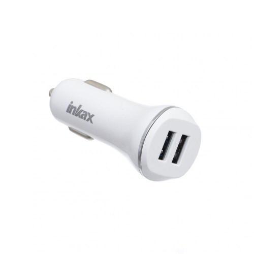 Зарядний пристрій автомобільний inkax CC-12 2USB 2,1A microUSB White (av087) - фото 3