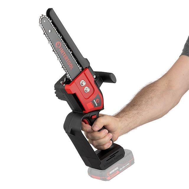 Пила цепная аккумуляторная Intertool WT-9210 Storm с бесщеточным двигателем 20 В шина 20 см 7,5 м/с без ЗУ и АКБ (25507490) - фото 3