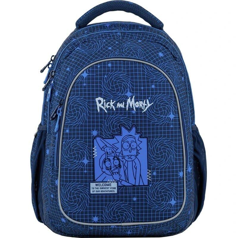 Школьный рюкзак подростковый KITE Education teens Rick and Morty 25,5 л Синий (RM24-8001L) - фото 1