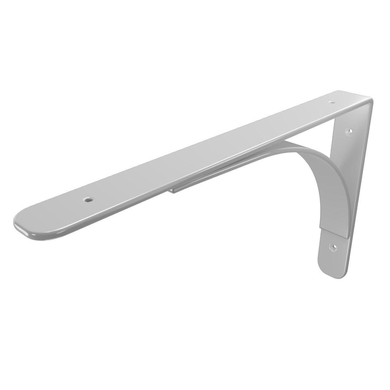 Кронштейн для полок мебельный Grid Loft-07 400х300 мм Белый (2573891132/К1170)