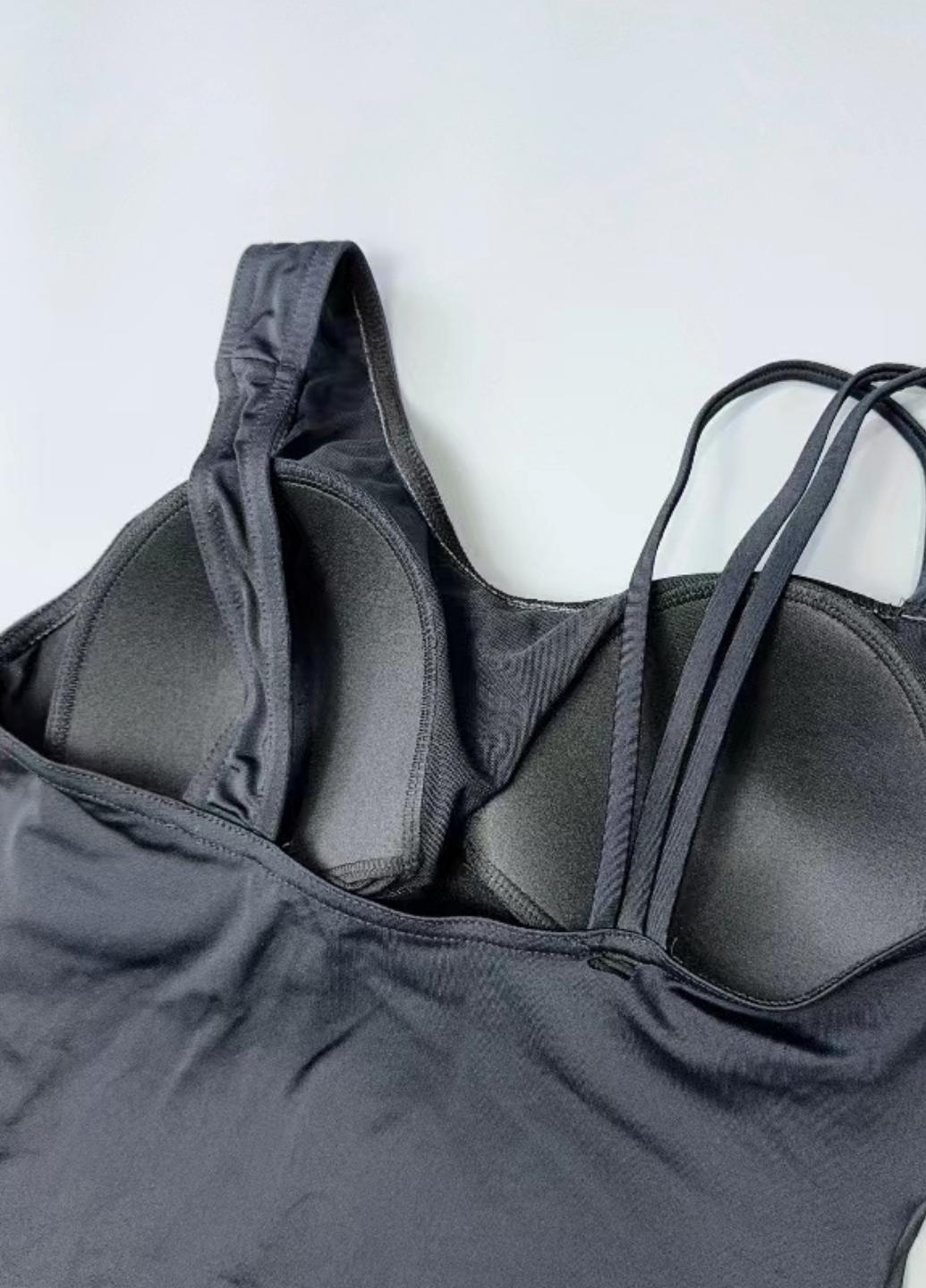 Купальник сплошной FS UNTOLD с мягкими кружками и принтом р. 60 EU54 Черный (1392) - фото 7