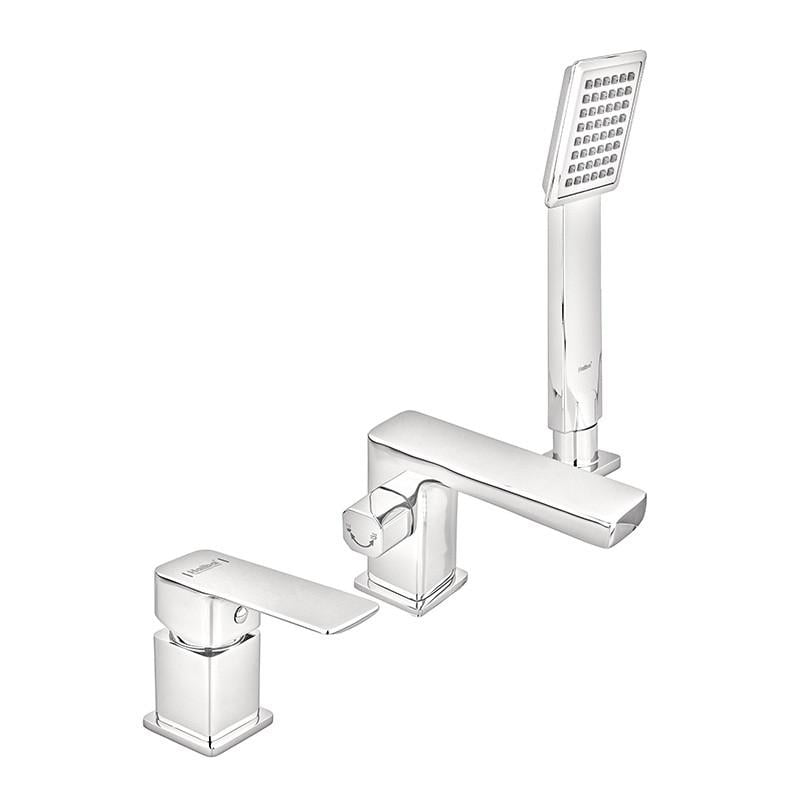 Смеситель для ванны на борт ванны Haiba Kubus 022 3-hole (HB3957)