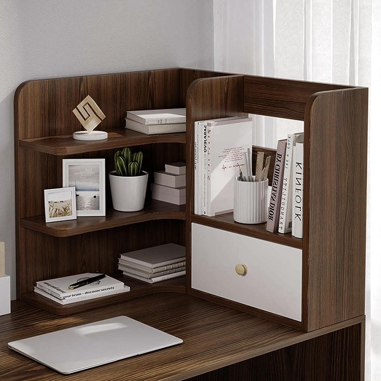 Полка-надстройка настольная из дерева Лаксин кортадо-зефир (АКД-00773720)