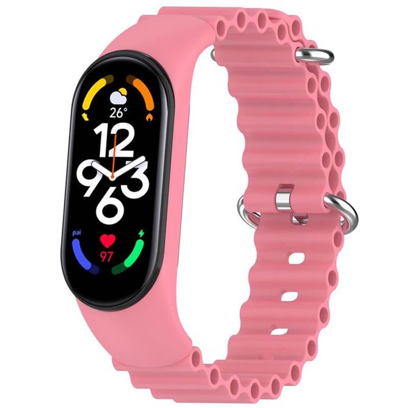Ремінець Ocean Band для Xiaomi Mi Band 7/6/5/4/3 Рожевий/Pink (00000064769_7)