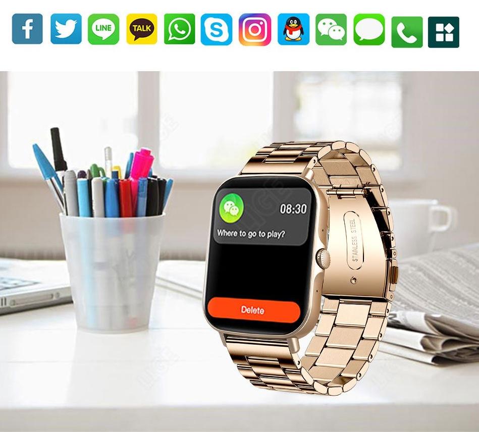 Смарт-годинник LIGE F97S тонометр/пульсоксиметр/дзвінок/ температура тіла 2 ремінці (f51dc619) - фото 5