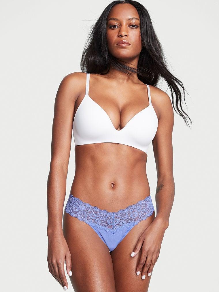 Трусики женские Victoria's Secret стринги с кружевом S Голубой (1947606969) Трусики женские Victoria's Secret стринги с кружевом S Голубой (1947606969)