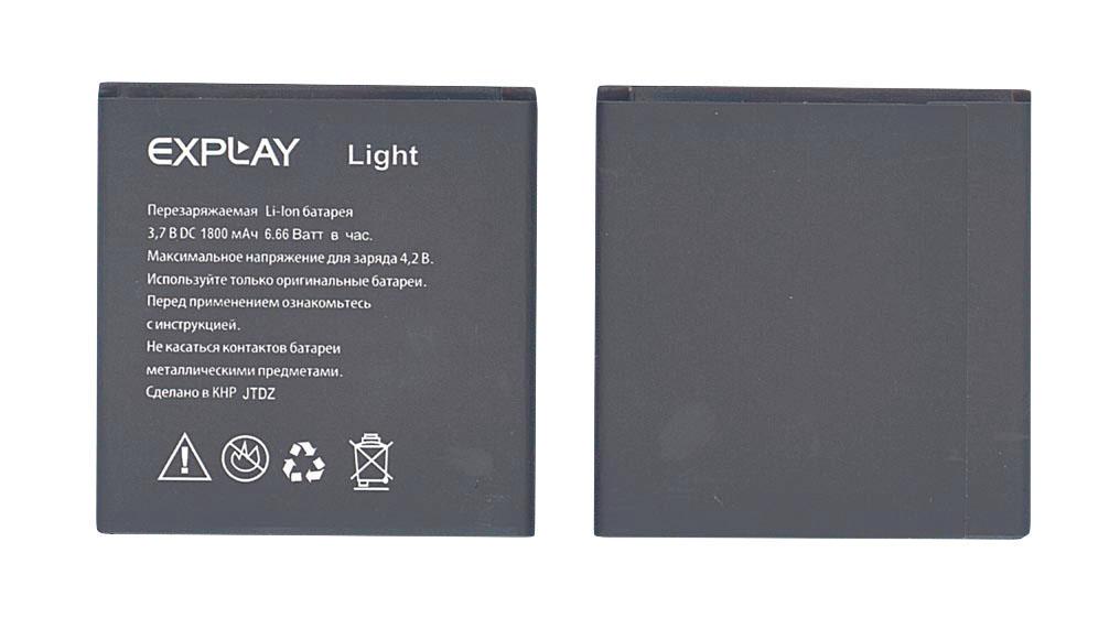 Аккумулятор для смартфона Explay Light 3,7V 1800 mAh 6,66 Wh Black Аккумулятор для смартфона Explay Light 3,7V 1800 mAh 6,66 Wh Black