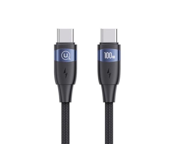 Кабель Data Usams US-SJ632 U85 Type-C-Type-C PD100W 1,2 м Black (06SJ632USB01)