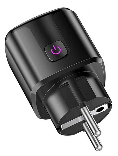 Умная Wi-Fi розетка c таймером Tuya 20А 4400 Вт ДУ электроприборами Black