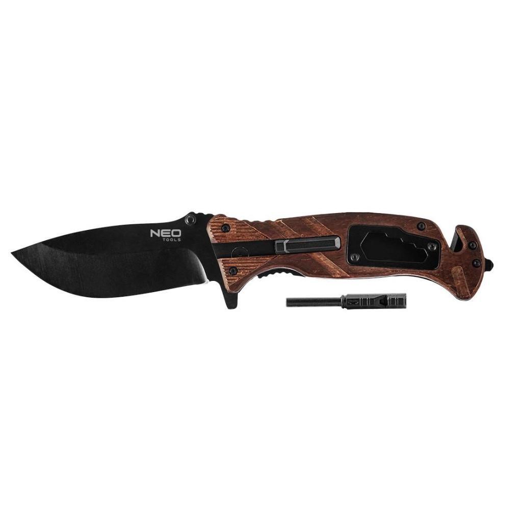 Ніж складаний мисливський Neo Tools 6 в 1 220/90 мм (m306555)