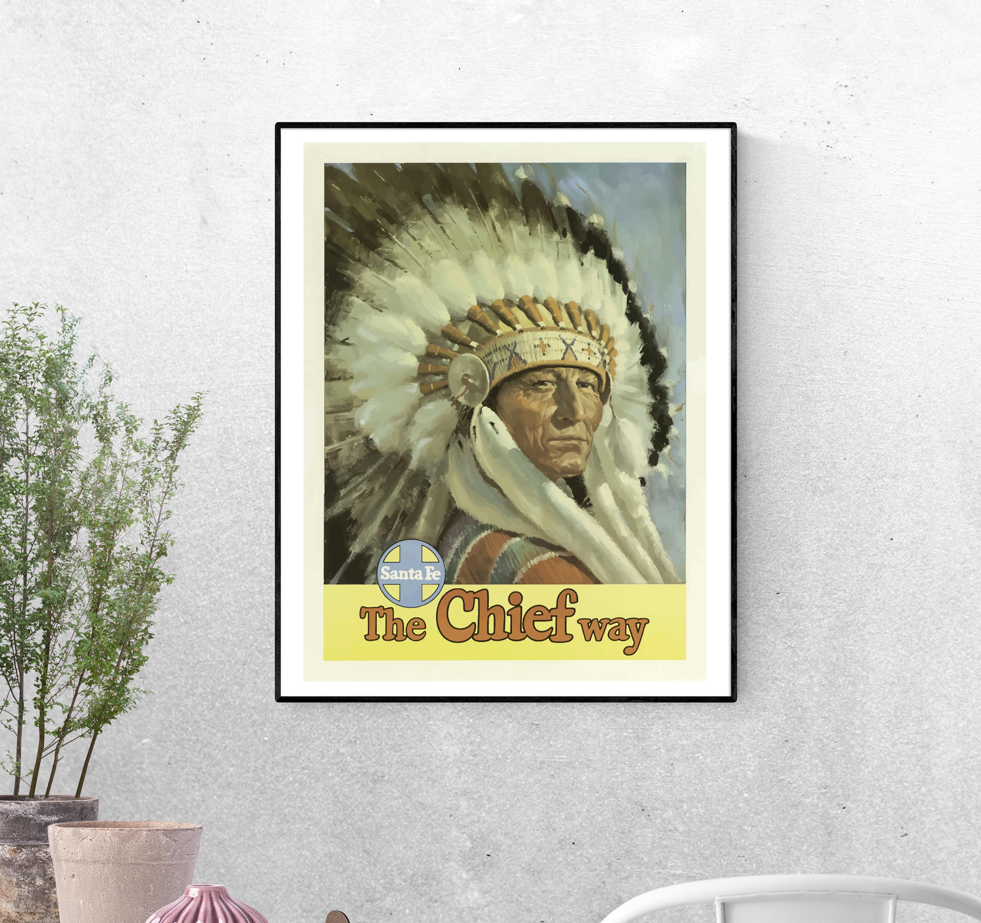 Тревел-постер Мексиканский вождь формат А-2