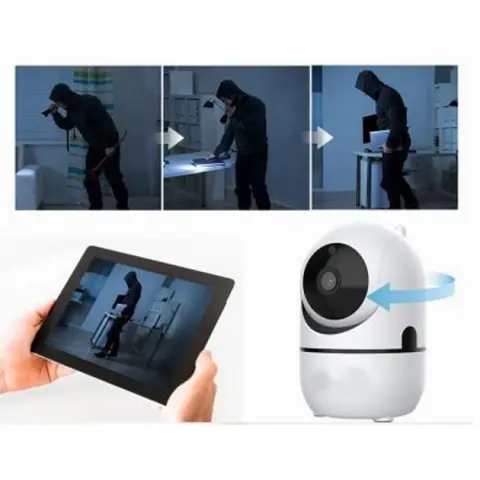 Камера поворотна IP QC011 бездротова WiFi для відеоспостереження зі звуком та нічним баченням - фото 5