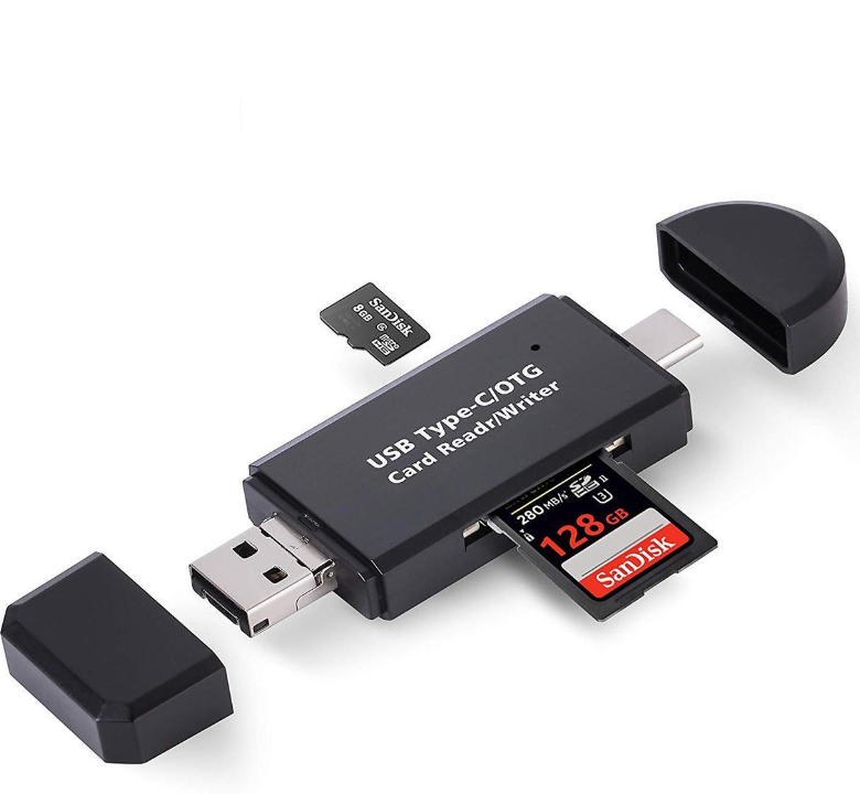 Картридер USB 2,0 OTG/Type-C/MicroSD/MicroUSB/SD 5в1 для телефону та ноутбука