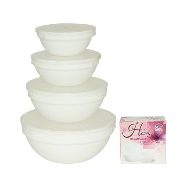 Набор салатников с крышкой SNT (MSN-30054-200) Набор салатников с крышкой SNT (MSN-30054-200)