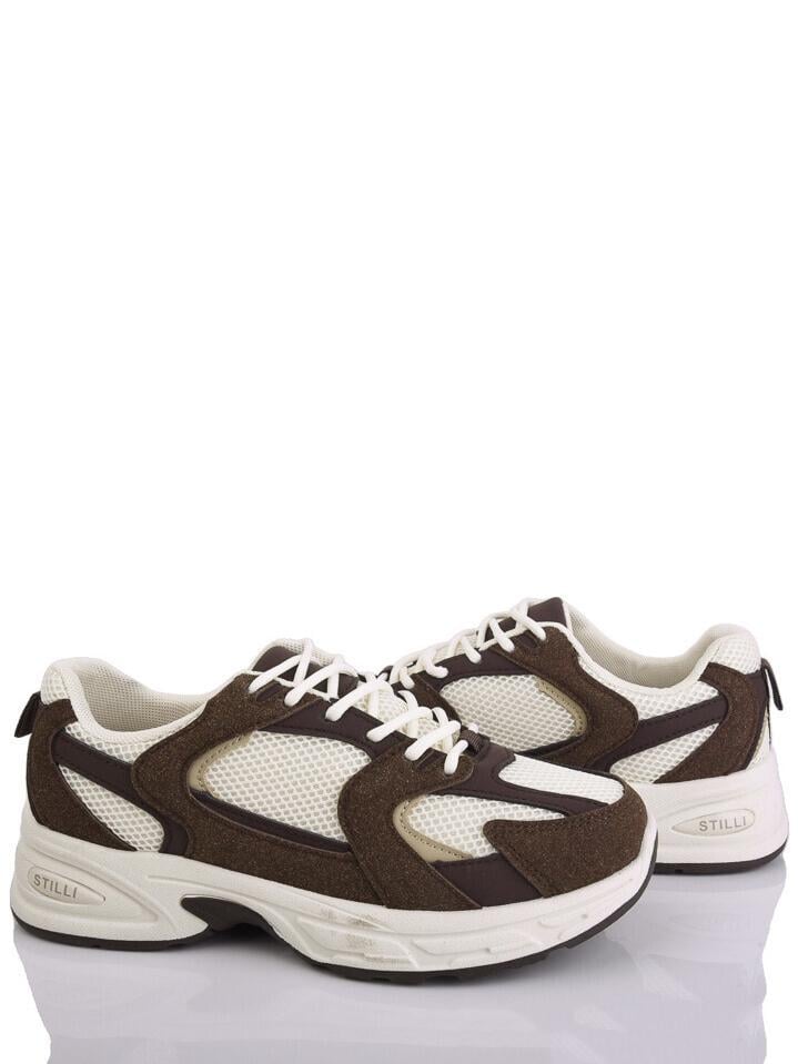 Кроссовки текстильные Stilli MNMN80-16 р. 40 Молочно-коричневый