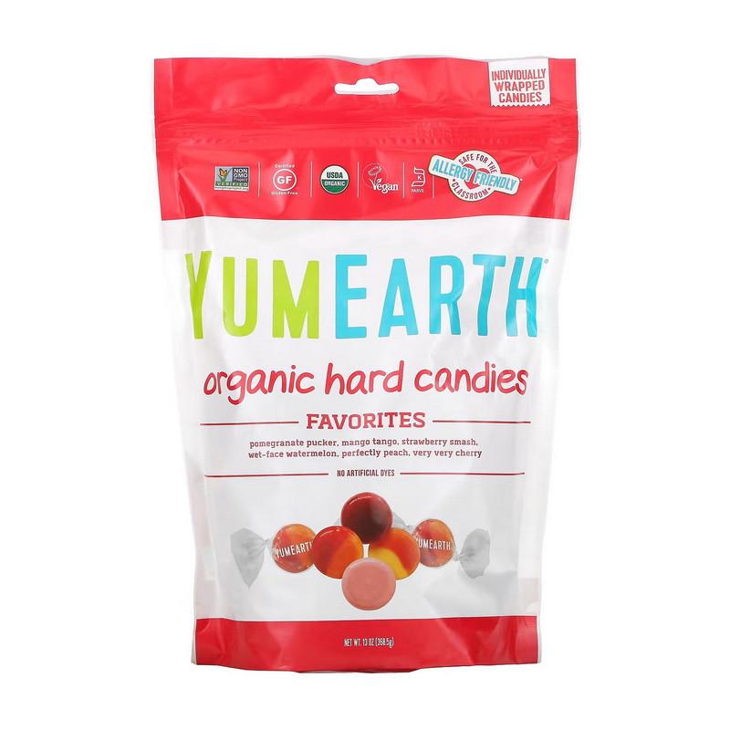 Цукерки YumEarth Mixed Organic Hard Candies 368,5 г (21797-01)