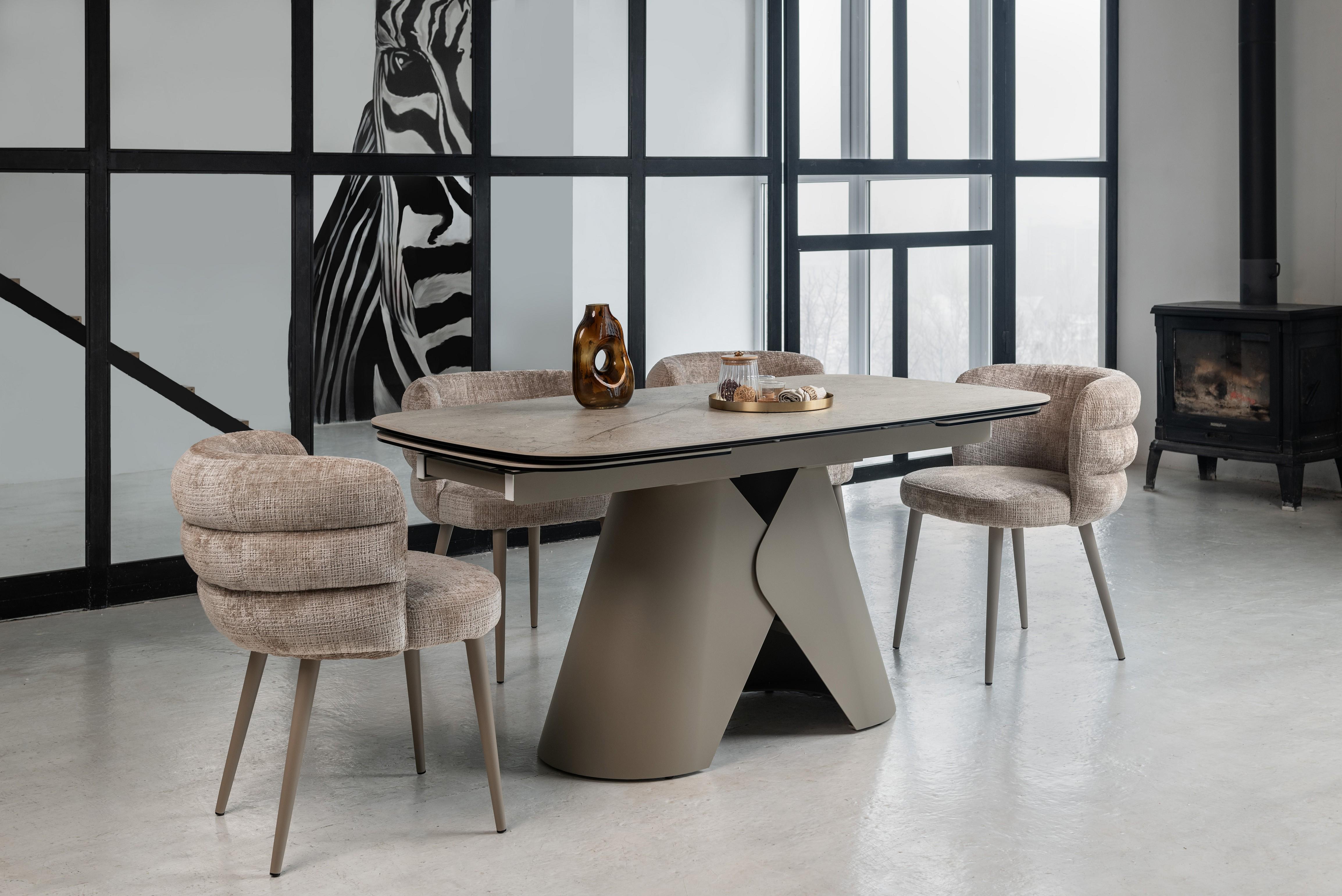 Стіл обідній розсувний Vetro Mebel Паріс 1600- 2400x900x760 мм Іджео беж/Бежевий (TМL-997) - фото 7 Стіл обідній розсувний Vetro Mebel Паріс 1600- 2400x900x760 мм Іджео беж/Бежевий (TМL-997) - фото 7