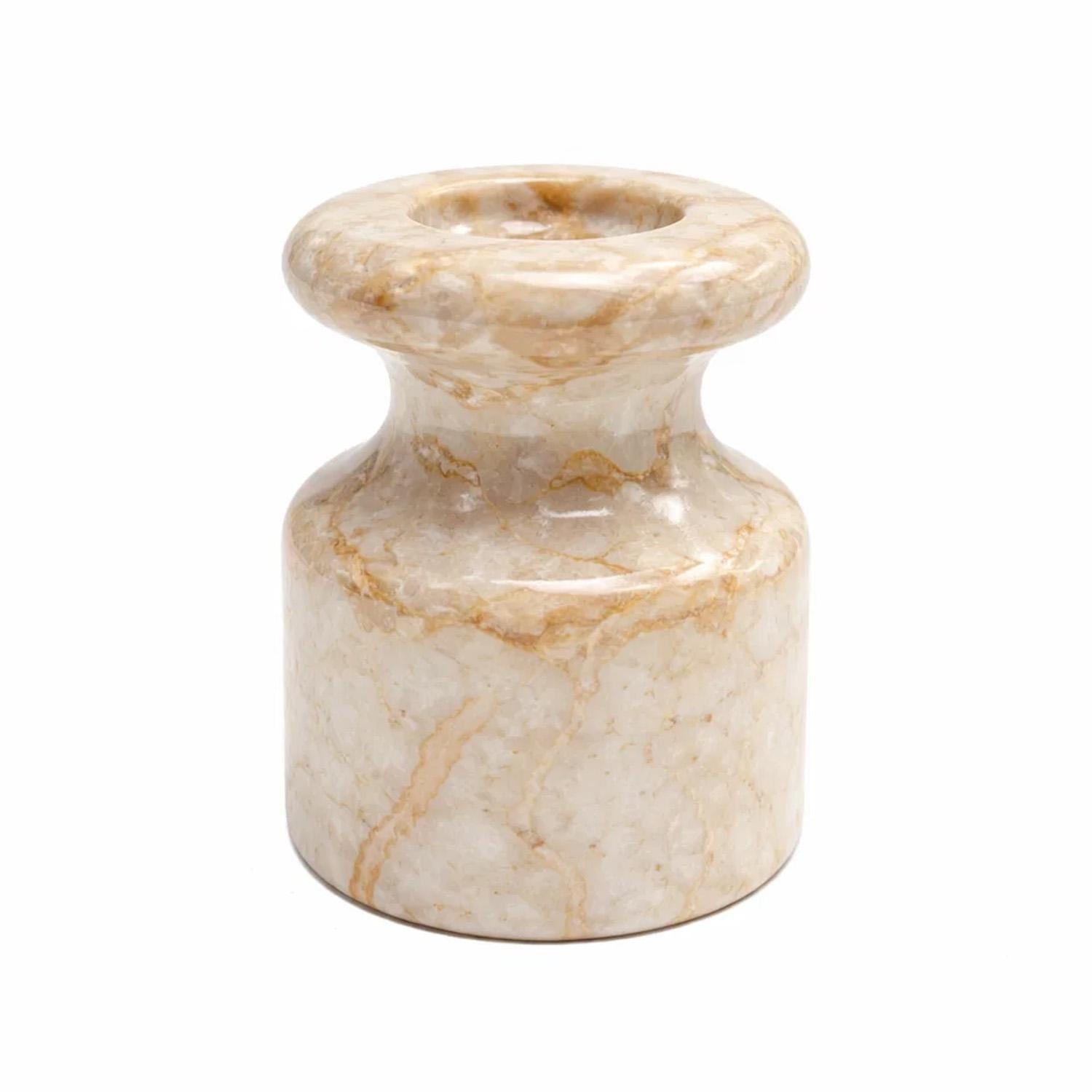 Набор роликов изоляторов керамических Premium 100 шт. для ретро проводки Мраморный