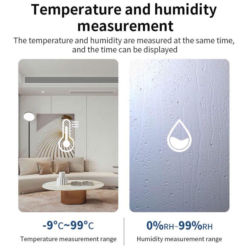 Часы с датчиком температуры и влажности Wifi смарт Tuya Temperature Humidity Sensor удаленный мониторинг - фото 9 Часы с датчиком температуры и влажности Wifi смарт Tuya Temperature Humidity Sensor удаленный мониторинг - фото 9