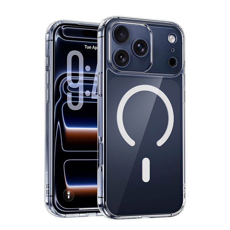 Чохол-бампер HOCO Magnetic Series для iPhone 17 Pro Max підтримка MagSafe Прозорий (29868)