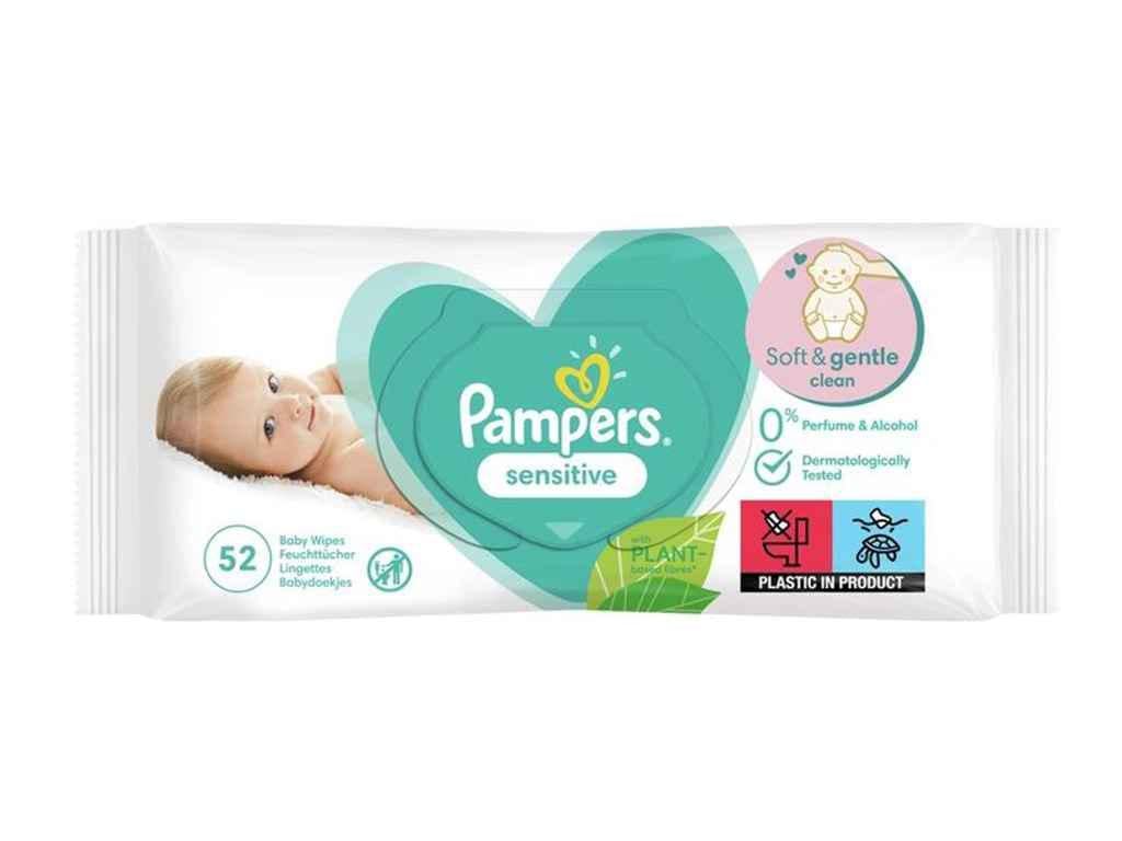 Влажные салфетки Pampers детские Sensititve 52 шт. (537458)
