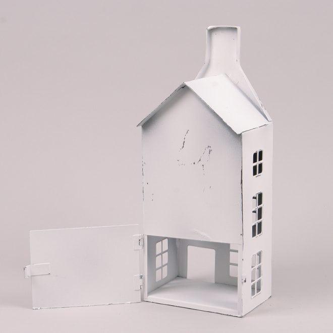 Подсвечник Flora Домик металлический 33 см Белый (39574) - фото 3 Подсвечник Flora Домик металлический 33 см Белый (39574) - фото 3