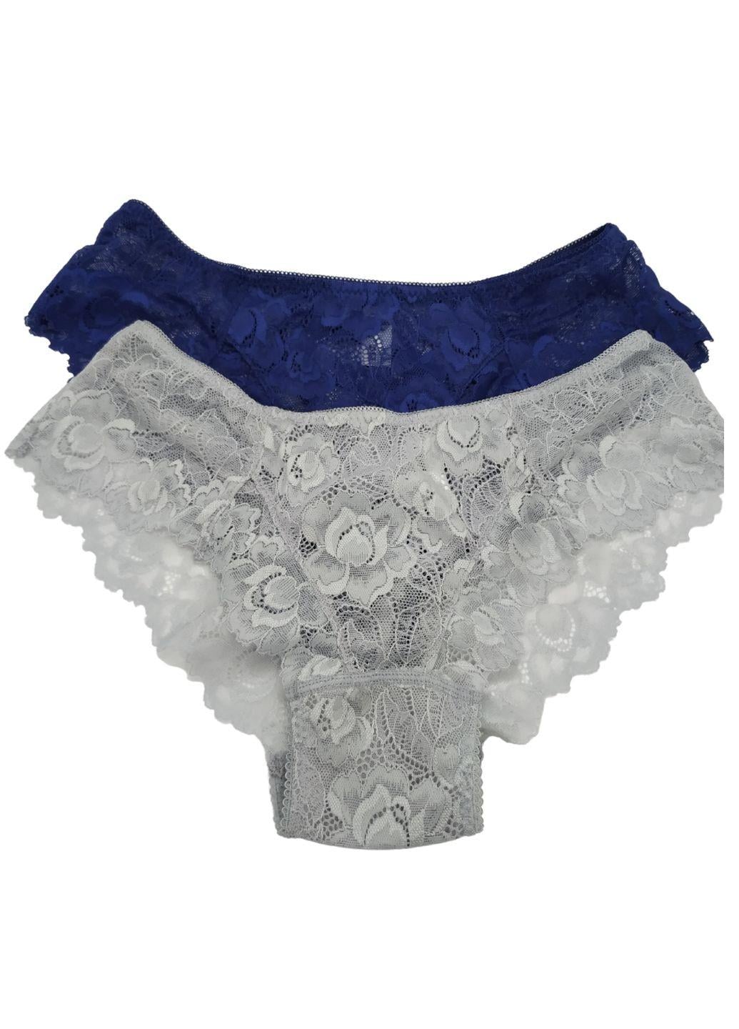 Комплект женских трусиков ANTTIFU №1 кружевные XL р. 46 2 шт. Комбинированный